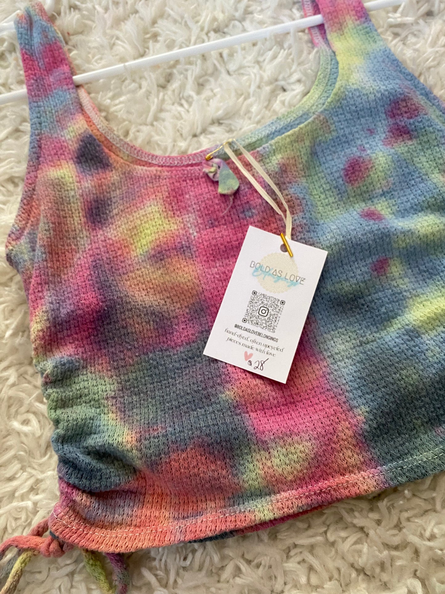 Size S Colorful Crop Top