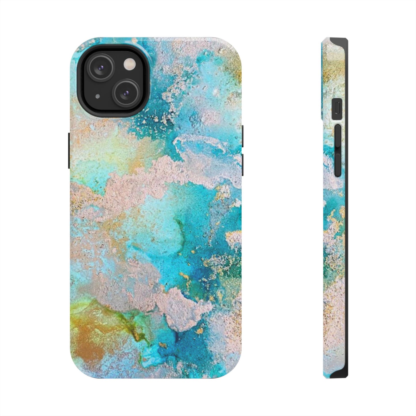 Oceanic Serenity Original Art Phone Case Fluid Art Phone Case