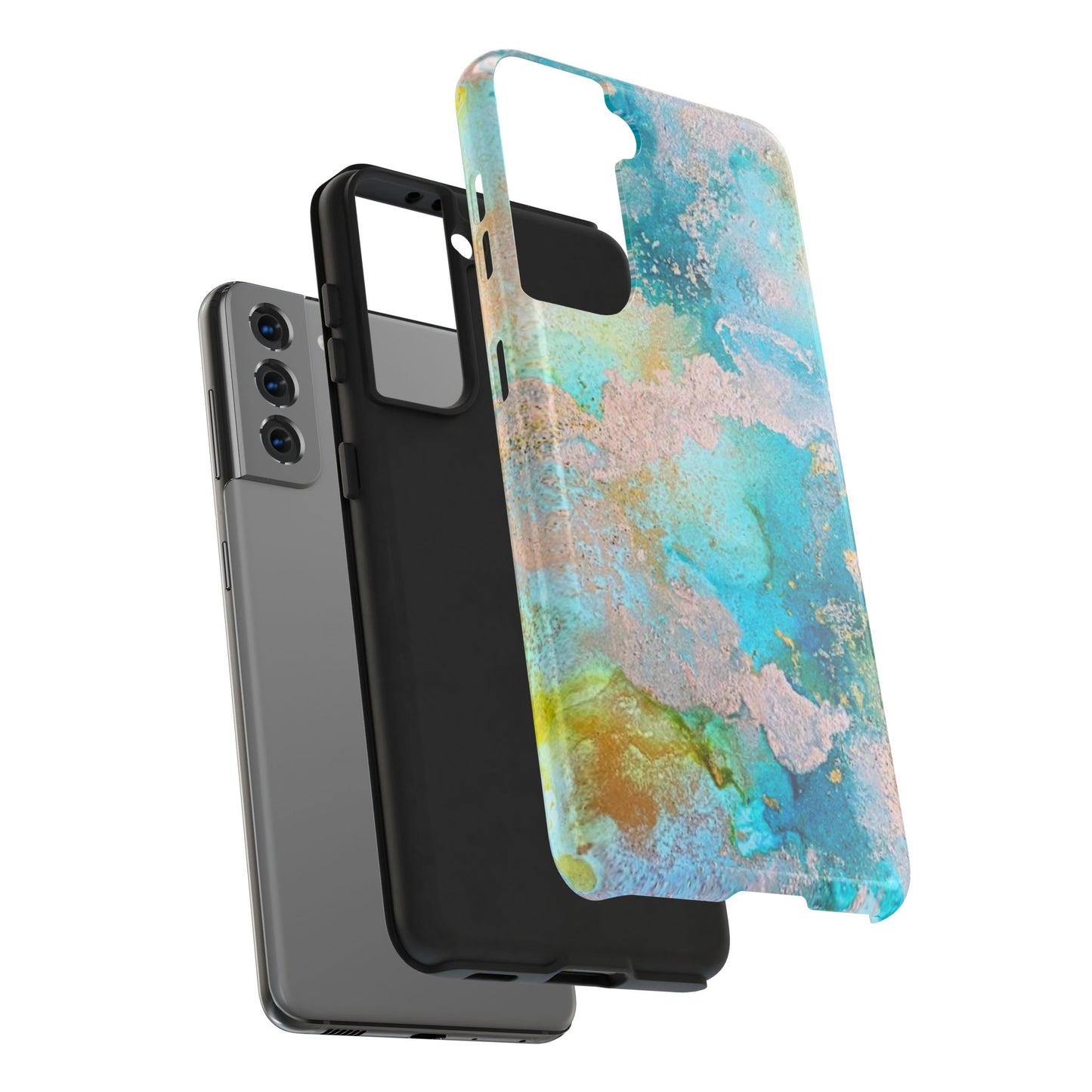 Oceanic Serenity Original Art Phone Case Fluid Art Phone Case