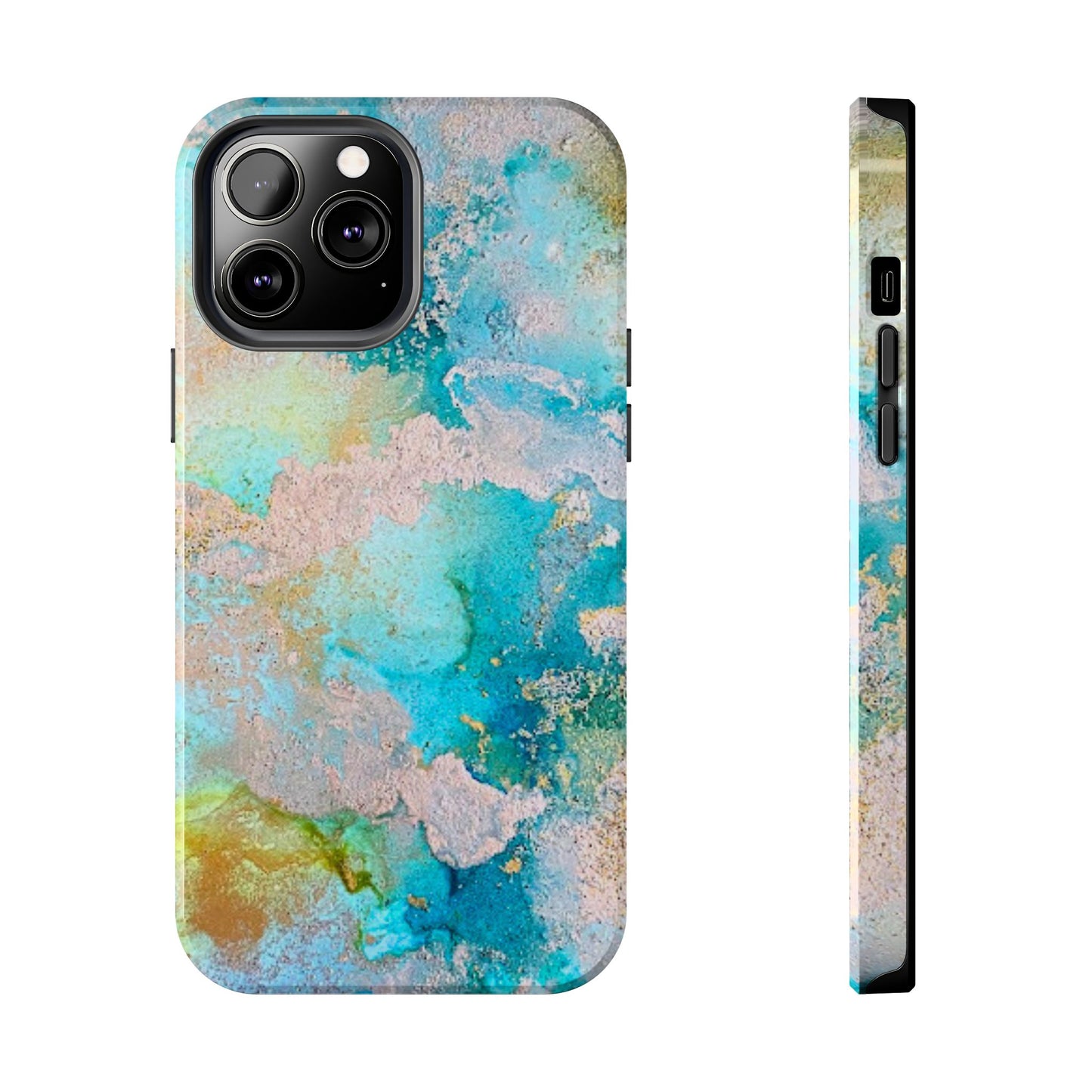 Oceanic Serenity Original Art Phone Case Fluid Art Phone Case