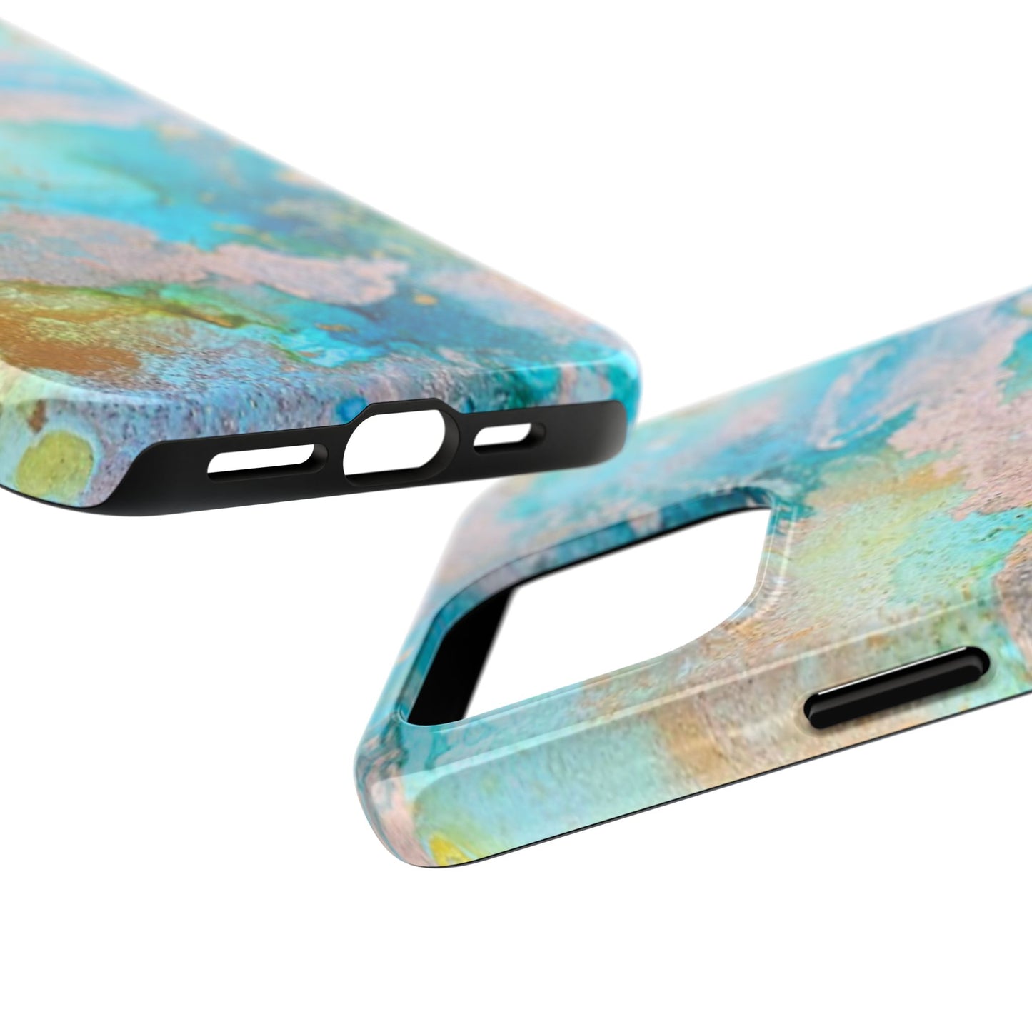 Oceanic Serenity Original Art Phone Case Fluid Art Phone Case