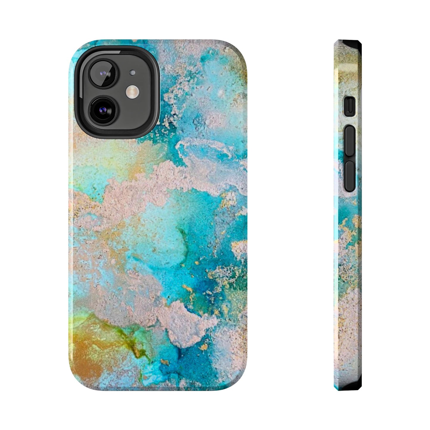 Oceanic Serenity Original Art Phone Case Fluid Art Phone Case