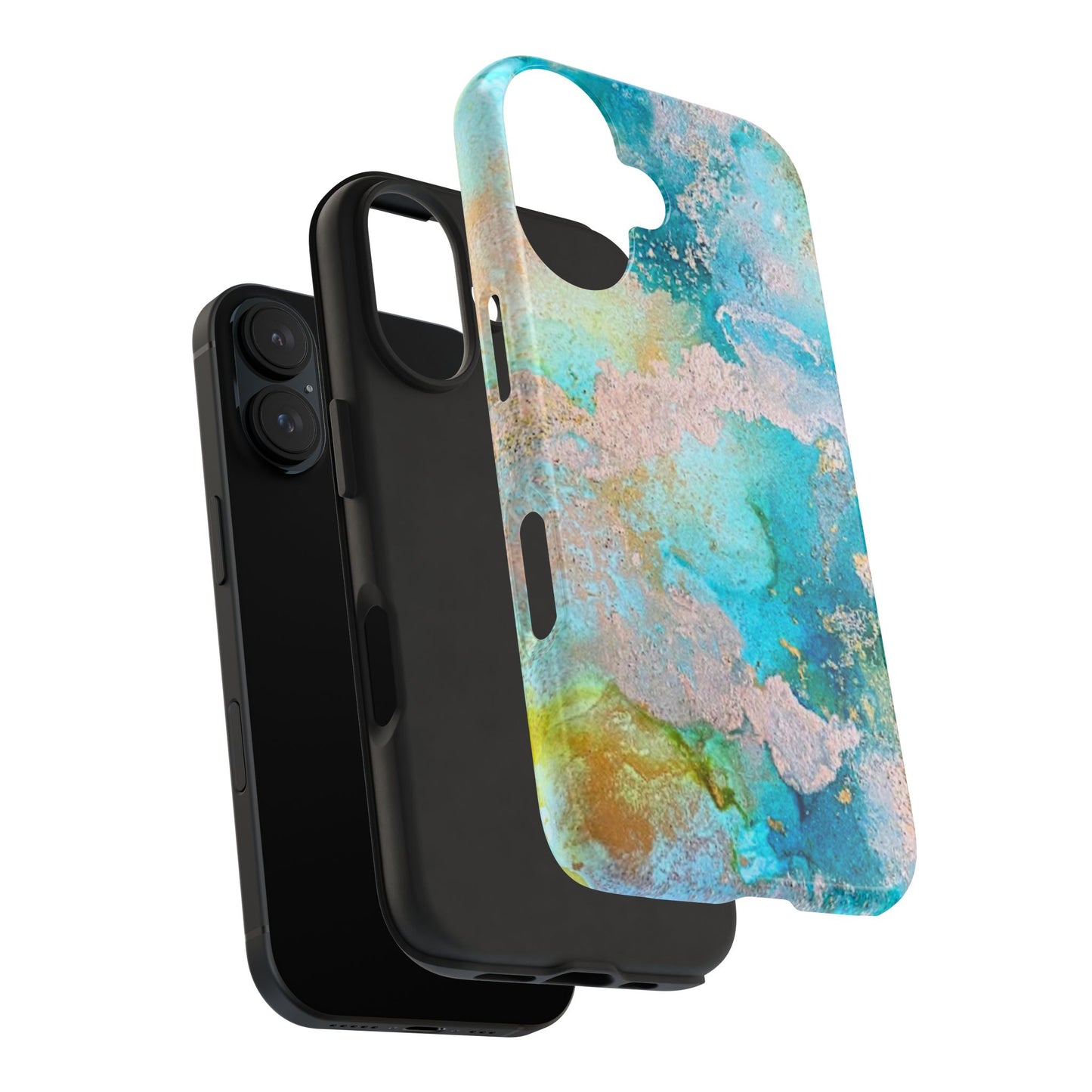 Oceanic Serenity Original Art Phone Case Fluid Art Phone Case