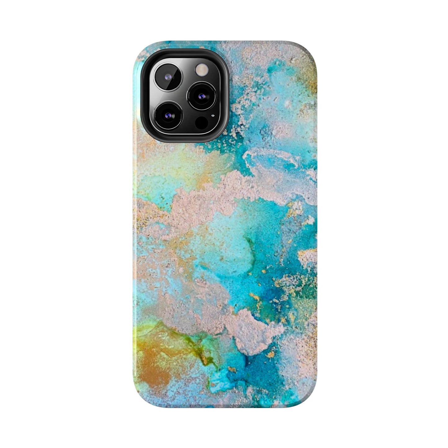 Oceanic Serenity Original Art Phone Case Fluid Art Phone Case