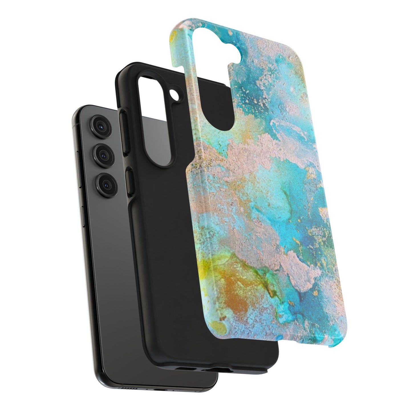 Oceanic Serenity Original Art Phone Case Fluid Art Phone Case