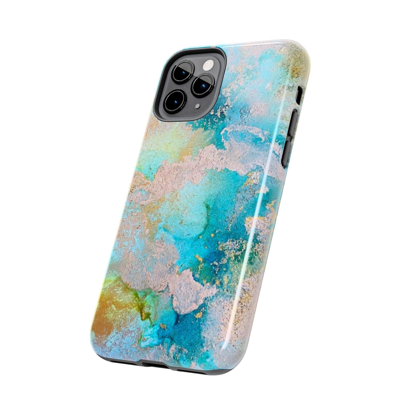 Oceanic Serenity Original Art Phone Case Fluid Art Phone Case
