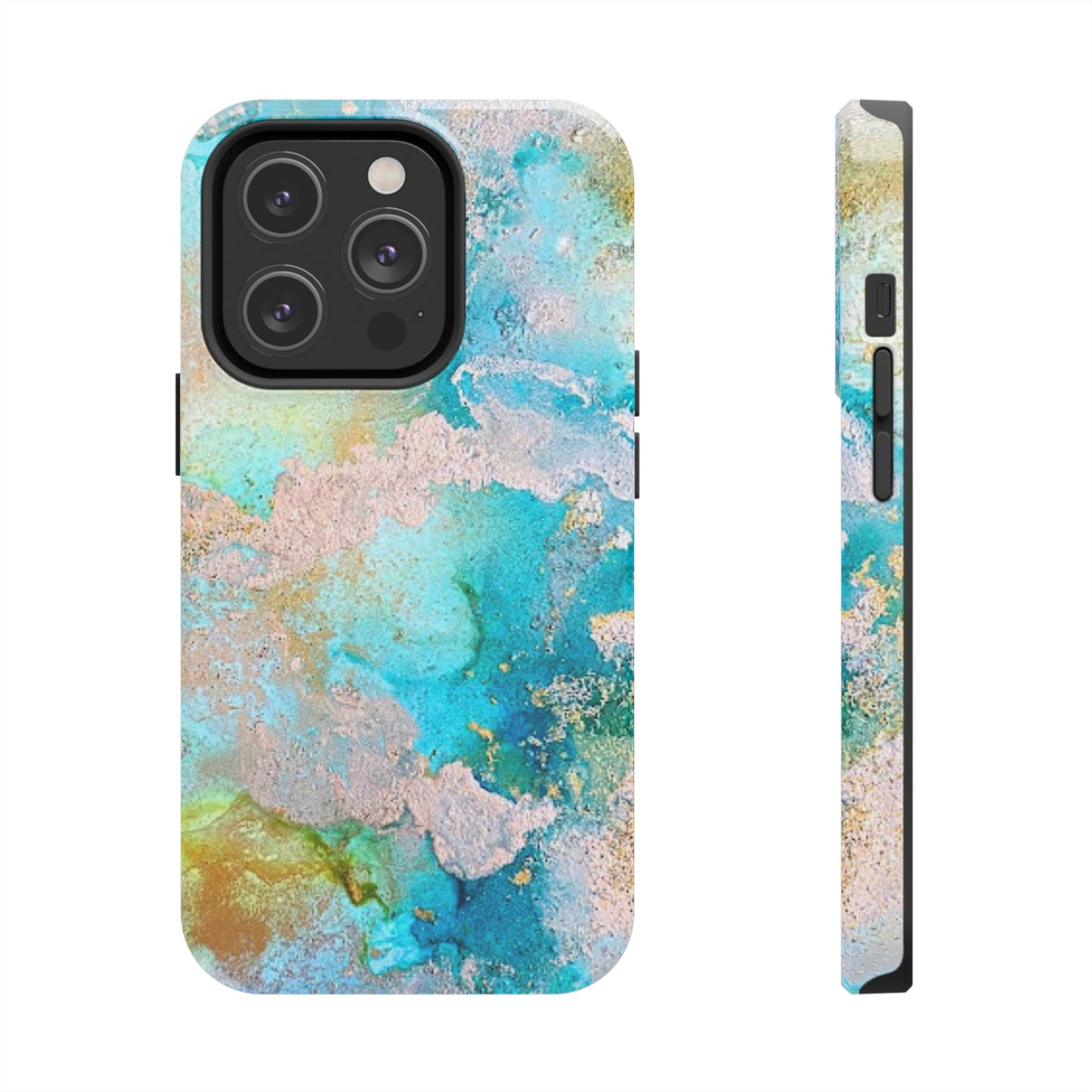 Oceanic Serenity Original Art Phone Case Fluid Art Phone Case