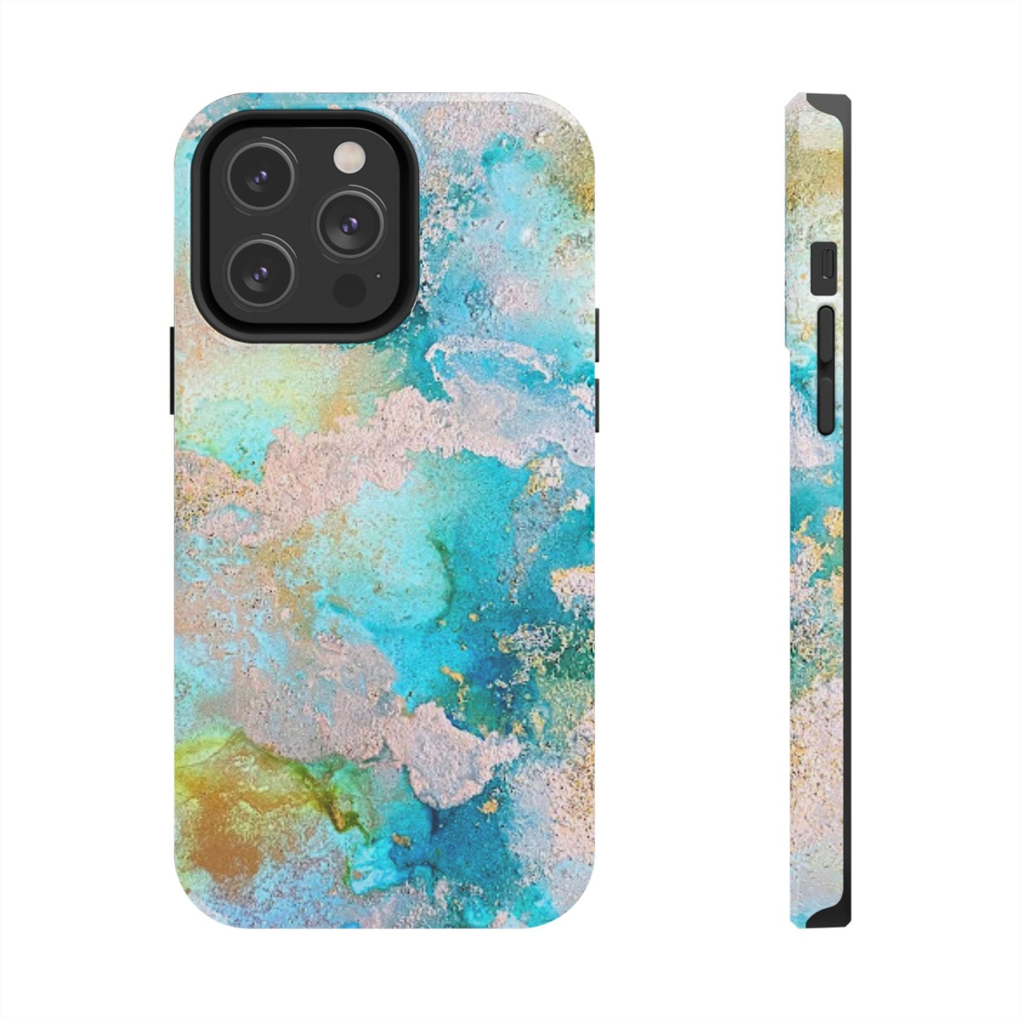 Oceanic Serenity Original Art Phone Case Fluid Art Phone Case
