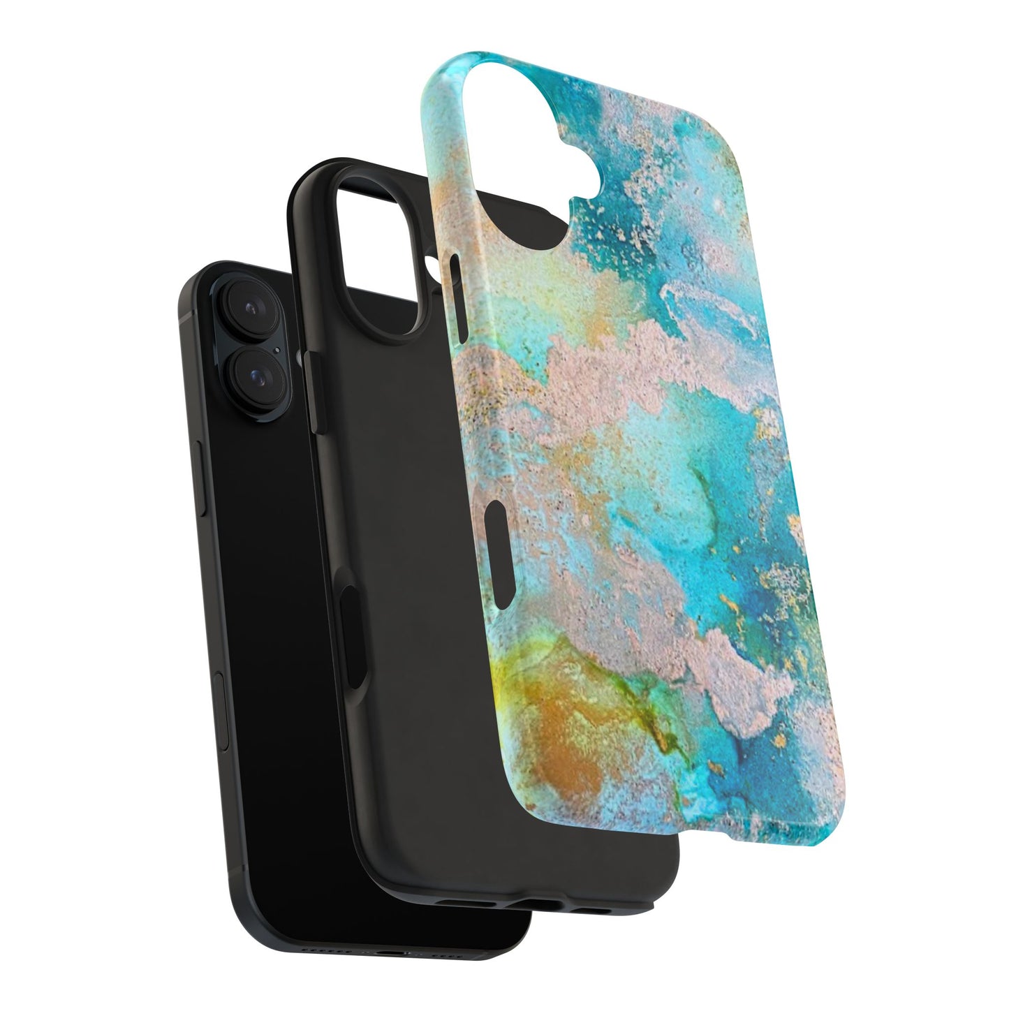 Oceanic Serenity Original Art Phone Case Fluid Art Phone Case