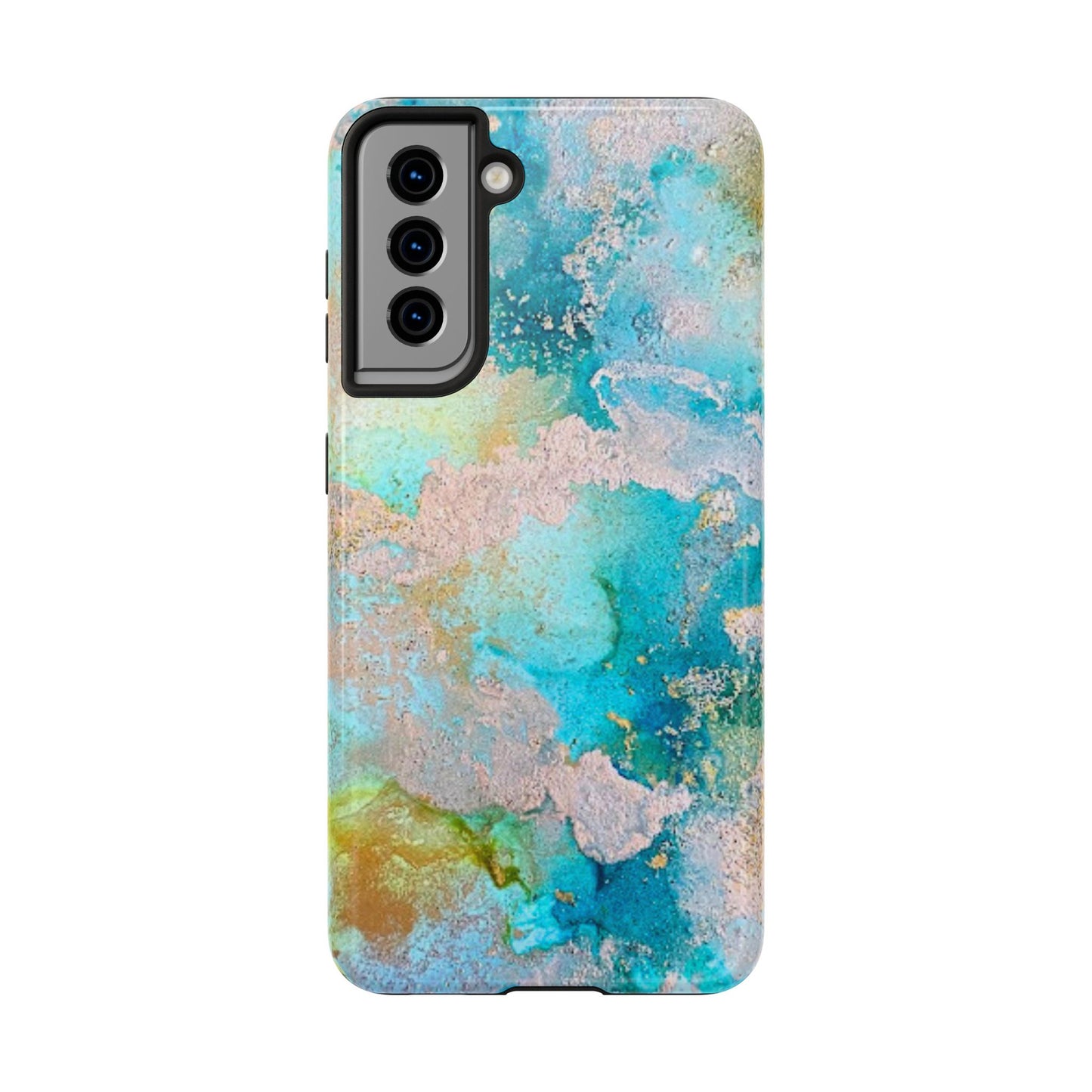 Oceanic Serenity Original Art Phone Case Fluid Art Phone Case