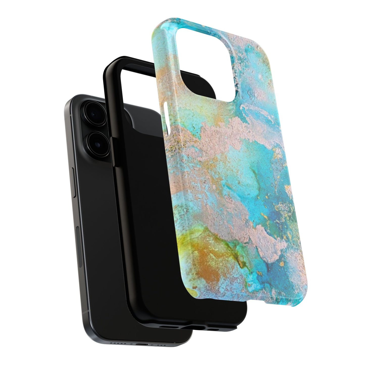 Oceanic Serenity Original Art Phone Case Fluid Art Phone Case