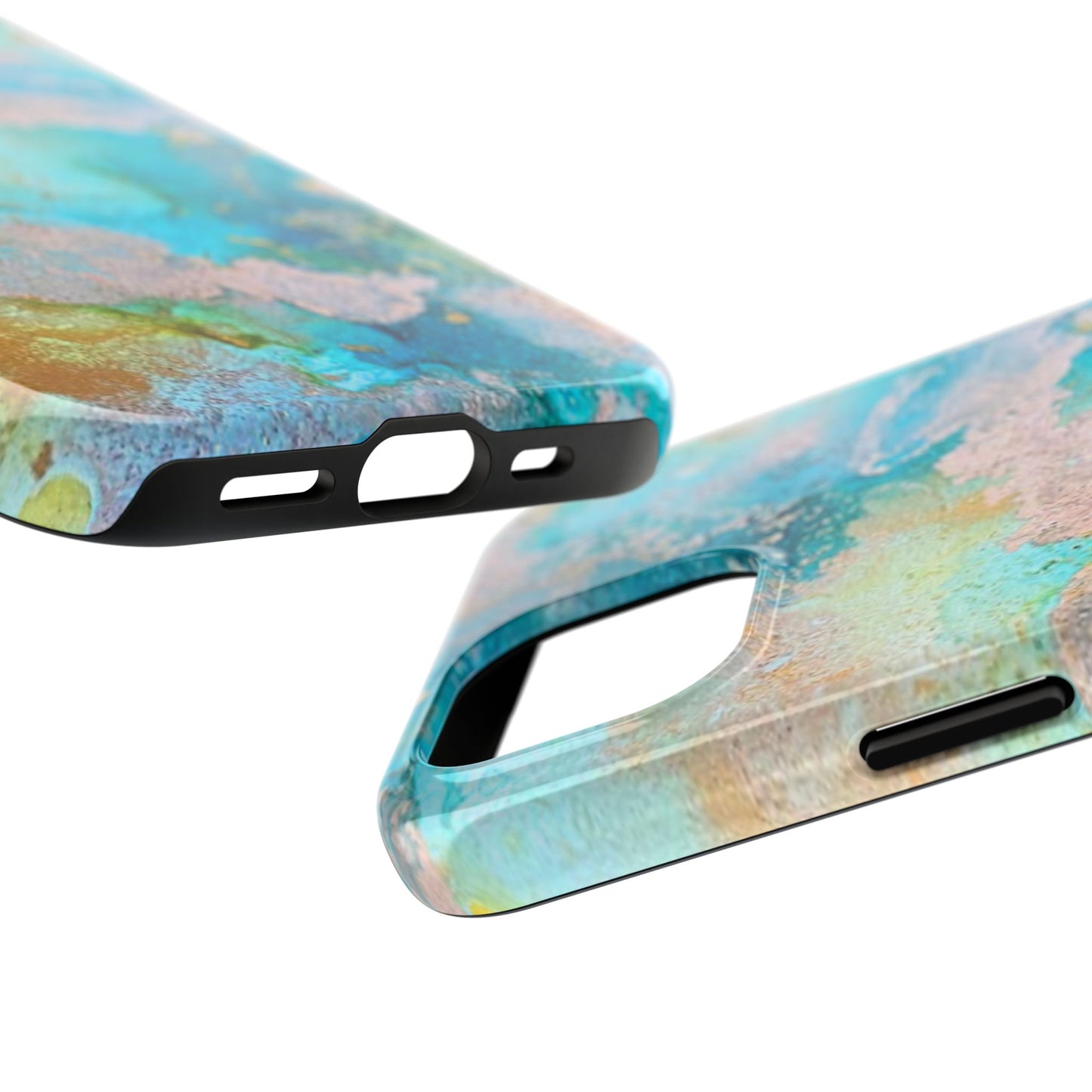 Oceanic Serenity Original Art Phone Case Fluid Art Phone Case