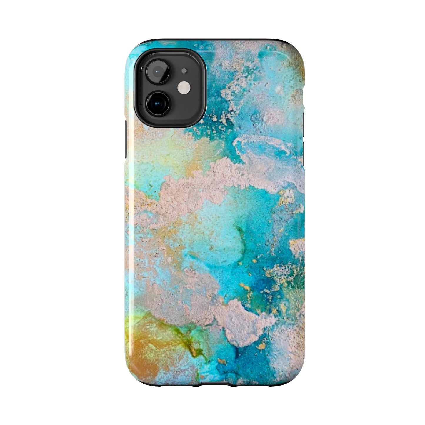 Oceanic Serenity Original Art Phone Case Fluid Art Phone Case