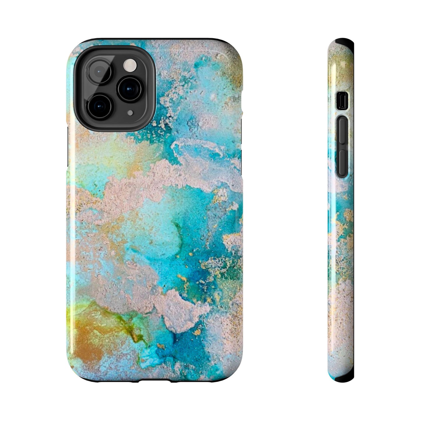 Oceanic Serenity Original Art Phone Case Fluid Art Phone Case