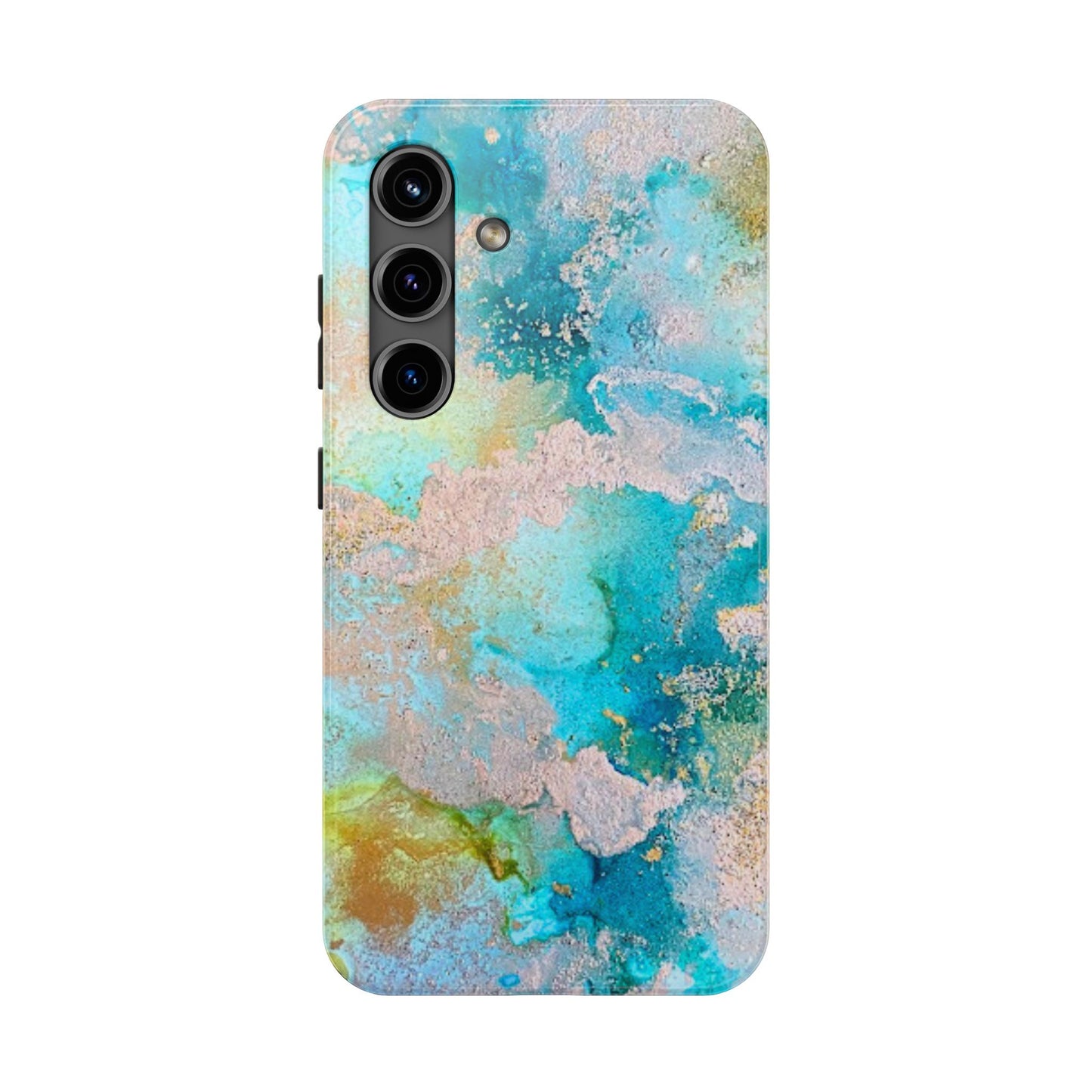 Oceanic Serenity Original Art Phone Case Fluid Art Phone Case