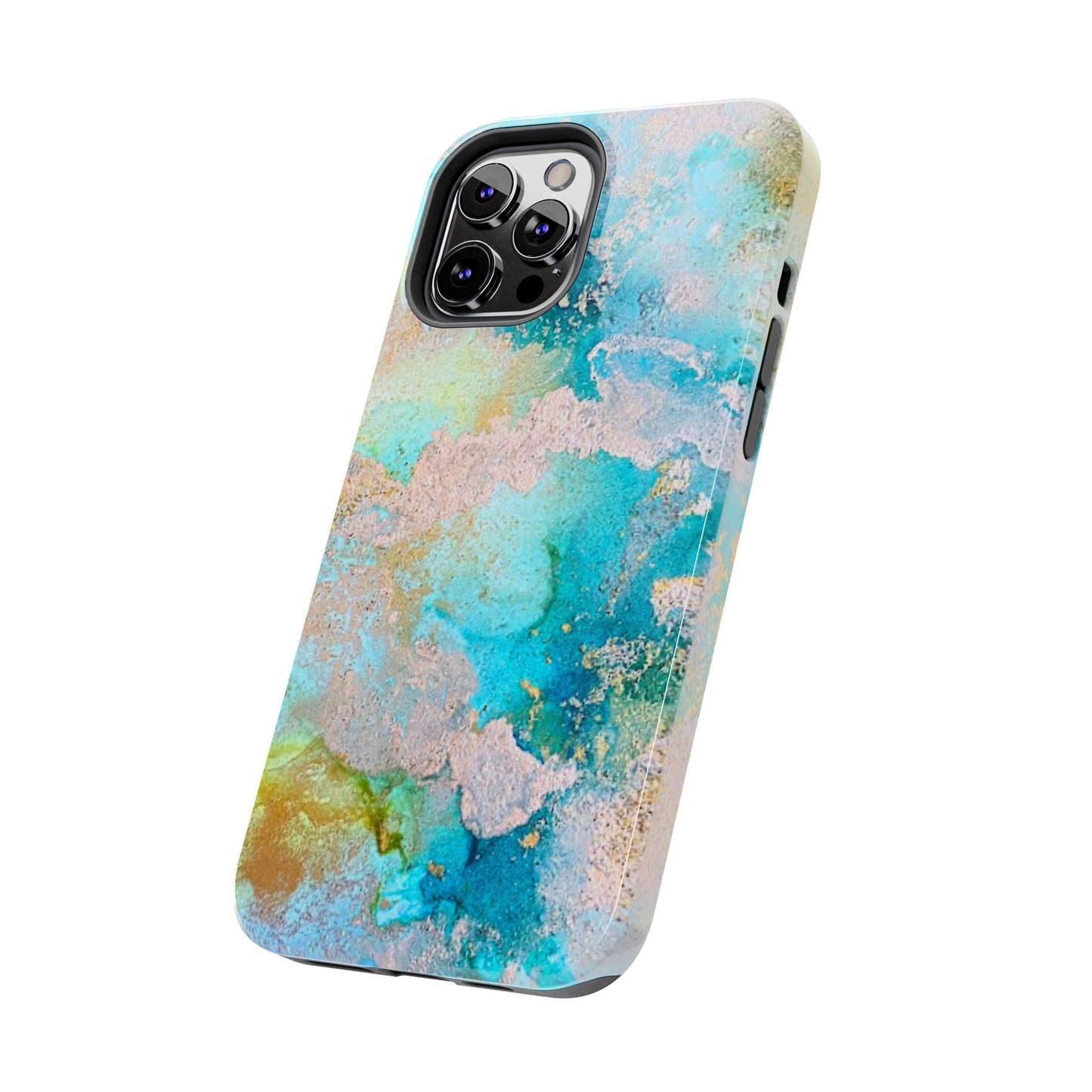 Oceanic Serenity Original Art Phone Case Fluid Art Phone Case