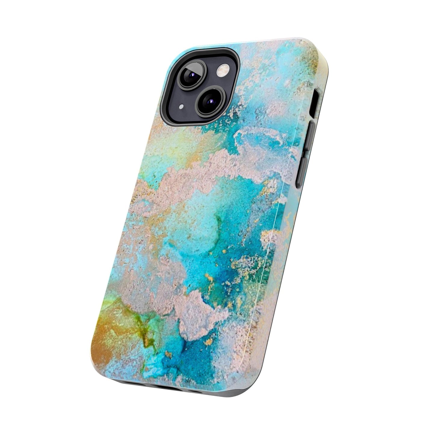 Oceanic Serenity Original Art Phone Case Fluid Art Phone Case