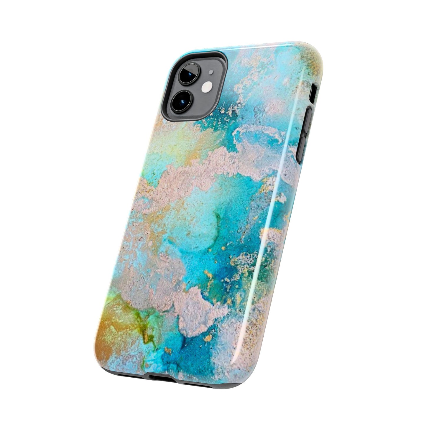 Oceanic Serenity Original Art Phone Case Fluid Art Phone Case