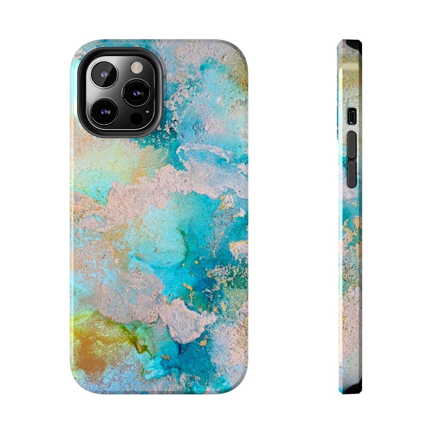 Oceanic Serenity Original Art Phone Case Fluid Art Phone Case
