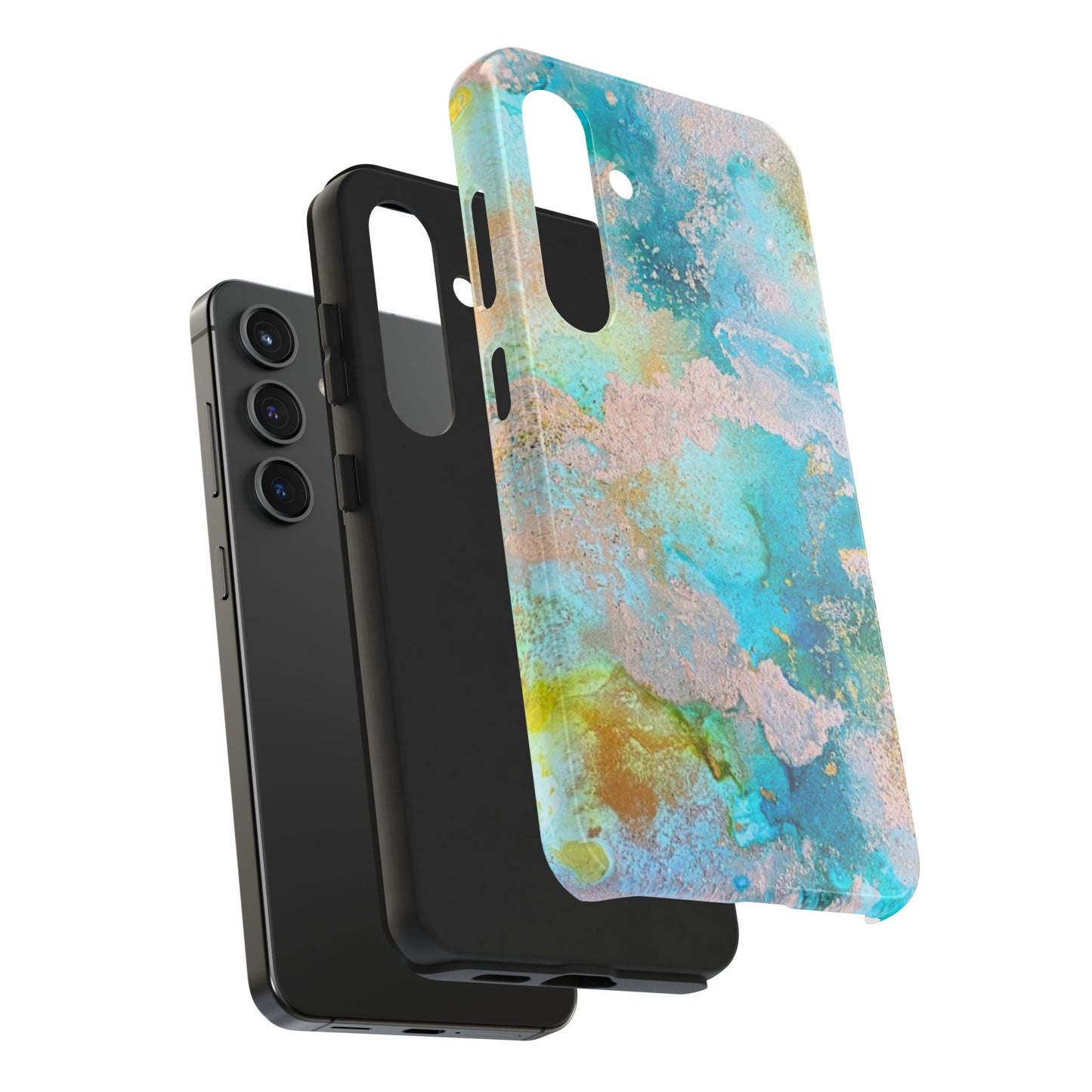 Oceanic Serenity Original Art Phone Case Fluid Art Phone Case