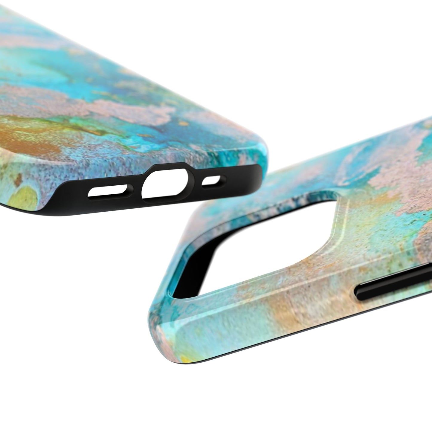 Oceanic Serenity Original Art Phone Case Fluid Art Phone Case