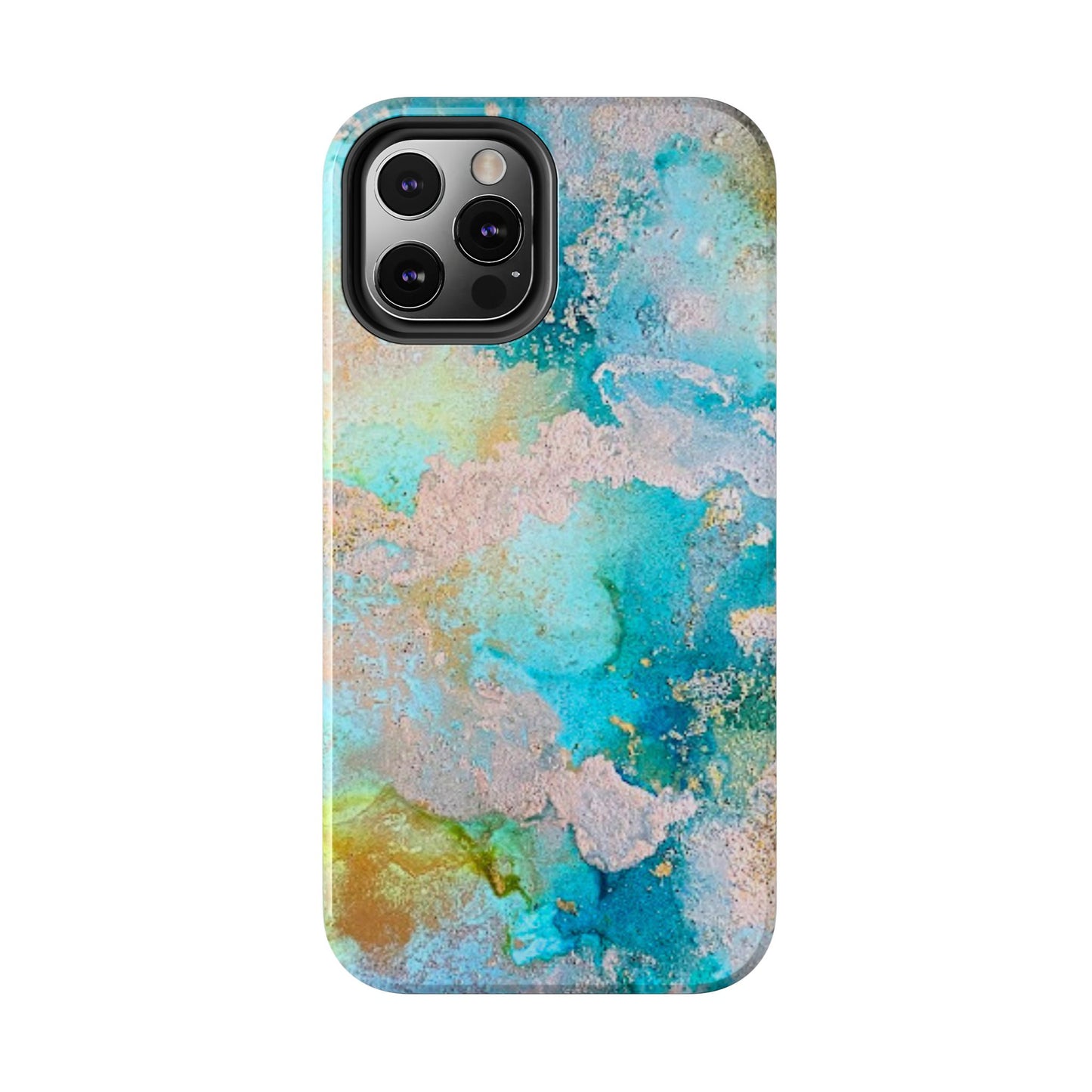 Oceanic Serenity Original Art Phone Case Fluid Art Phone Case