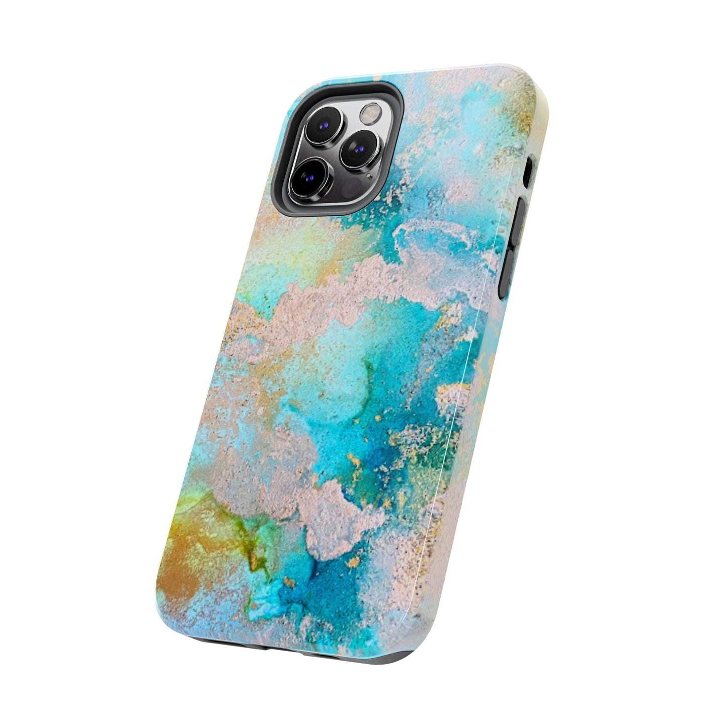 Oceanic Serenity Original Art Phone Case Fluid Art Phone Case