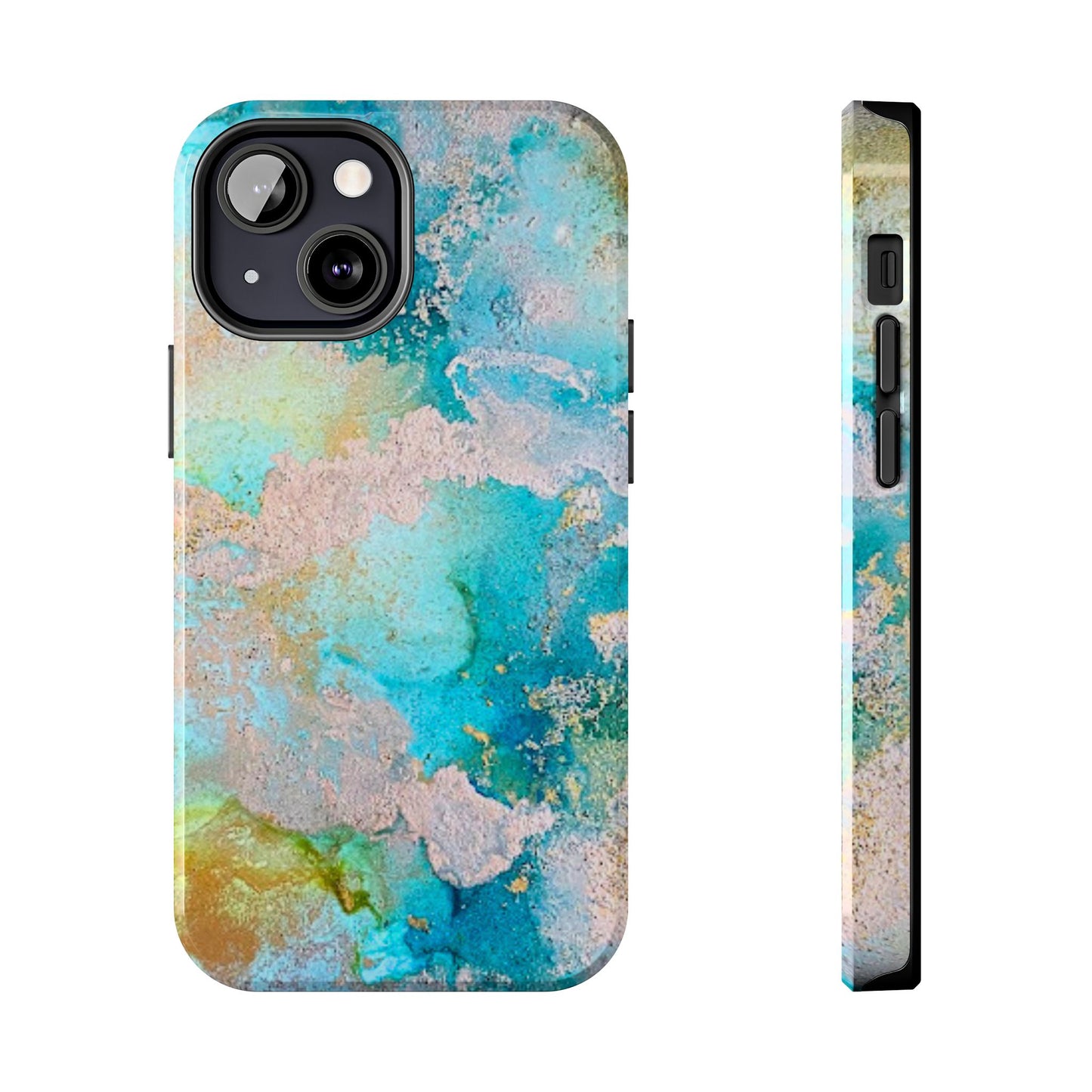 Oceanic Serenity Original Art Phone Case Fluid Art Phone Case