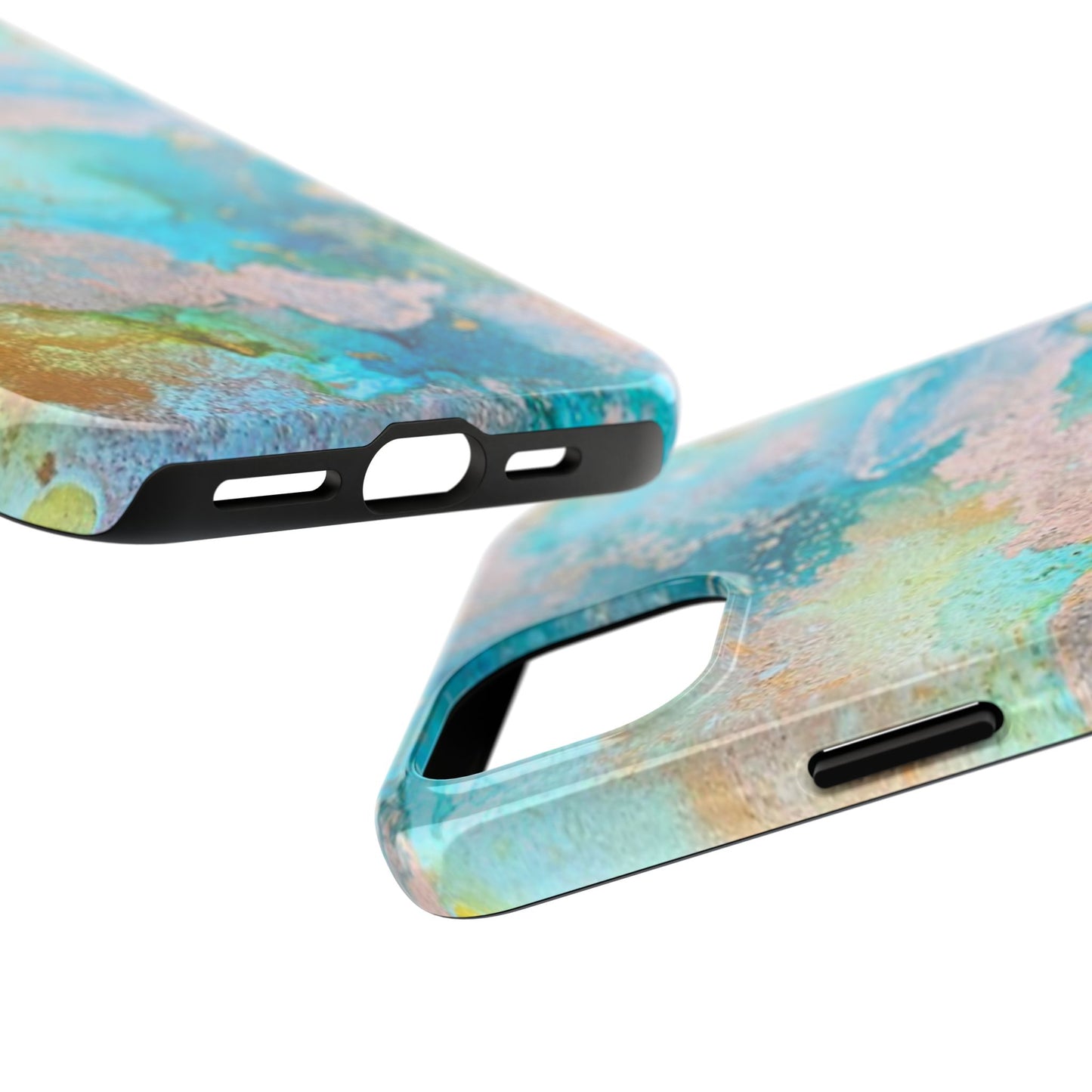 Oceanic Serenity Original Art Phone Case Fluid Art Phone Case