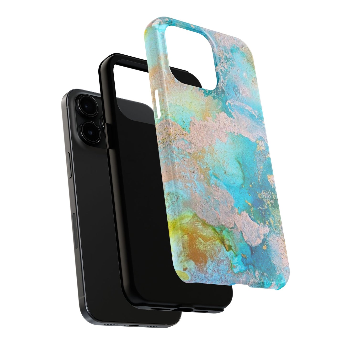 Oceanic Serenity Original Art Phone Case Fluid Art Phone Case