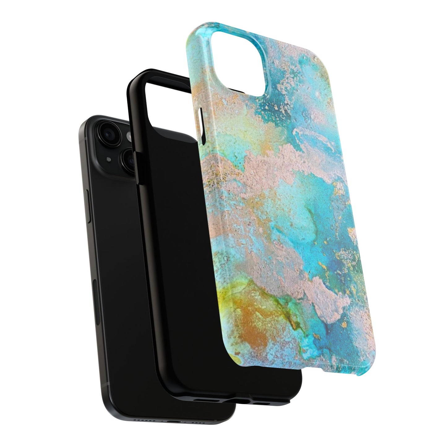 Oceanic Serenity Original Art Phone Case Fluid Art Phone Case