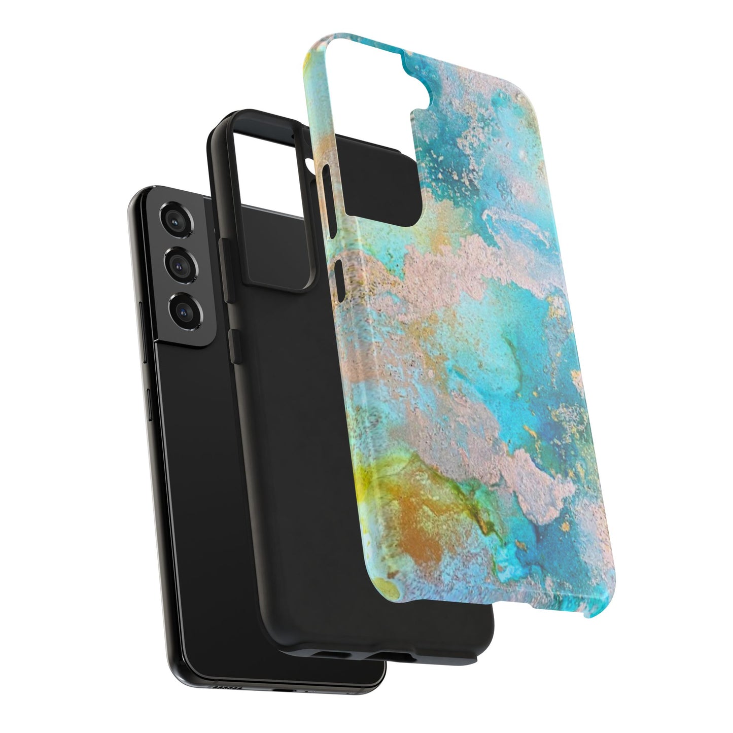 Oceanic Serenity Original Art Phone Case Fluid Art Phone Case