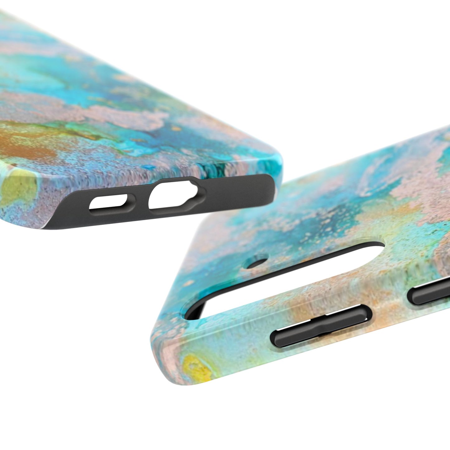 Oceanic Serenity Original Art Phone Case Fluid Art Phone Case
