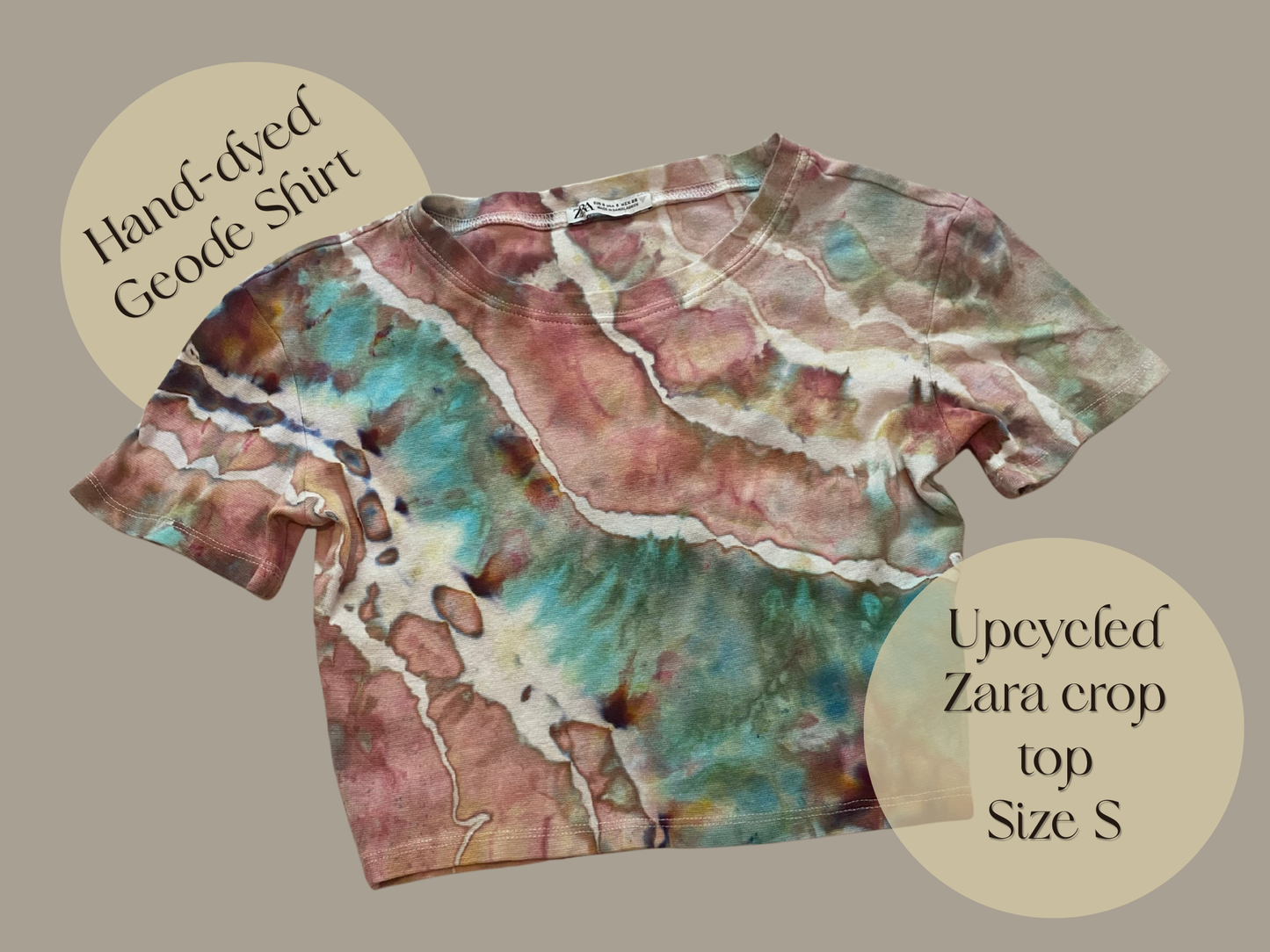 Crystal Geode Crop Top Size Small