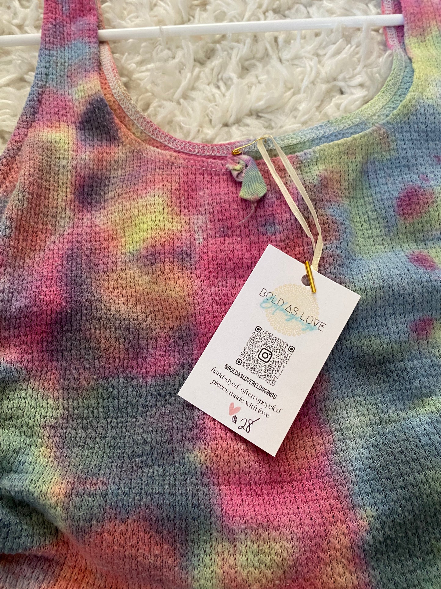 Size S Colorful Crop Top