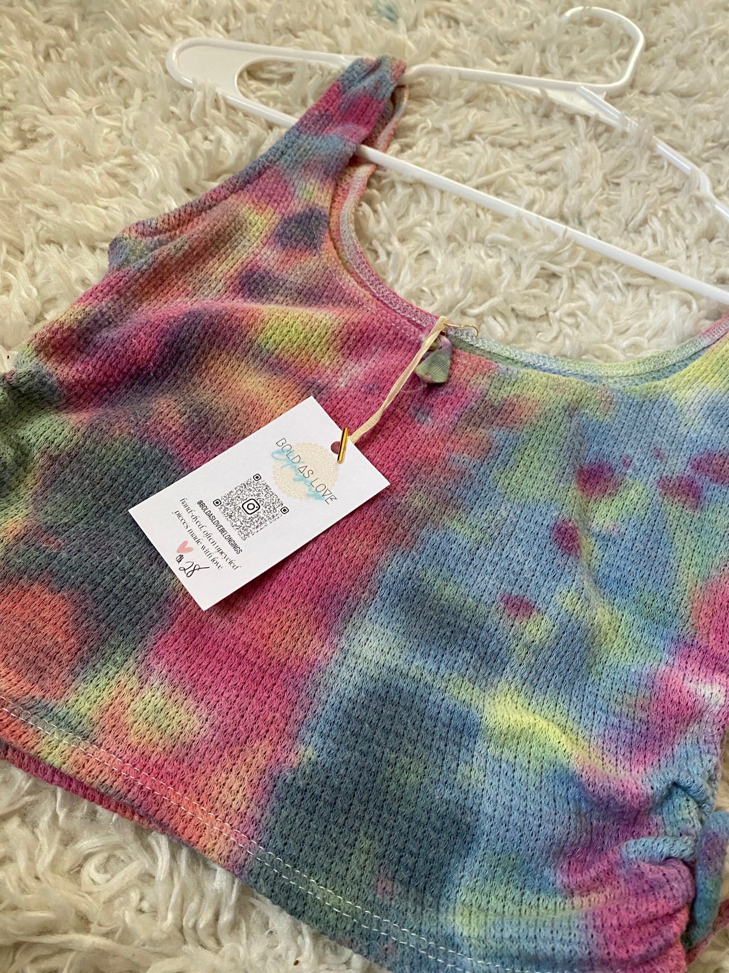 Size S Colorful Crop Top