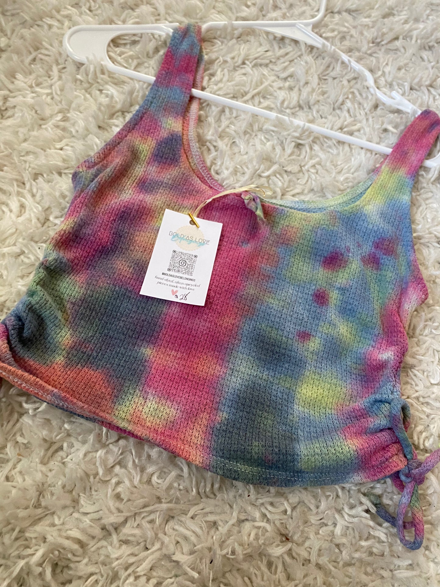 Size S Colorful Crop Top