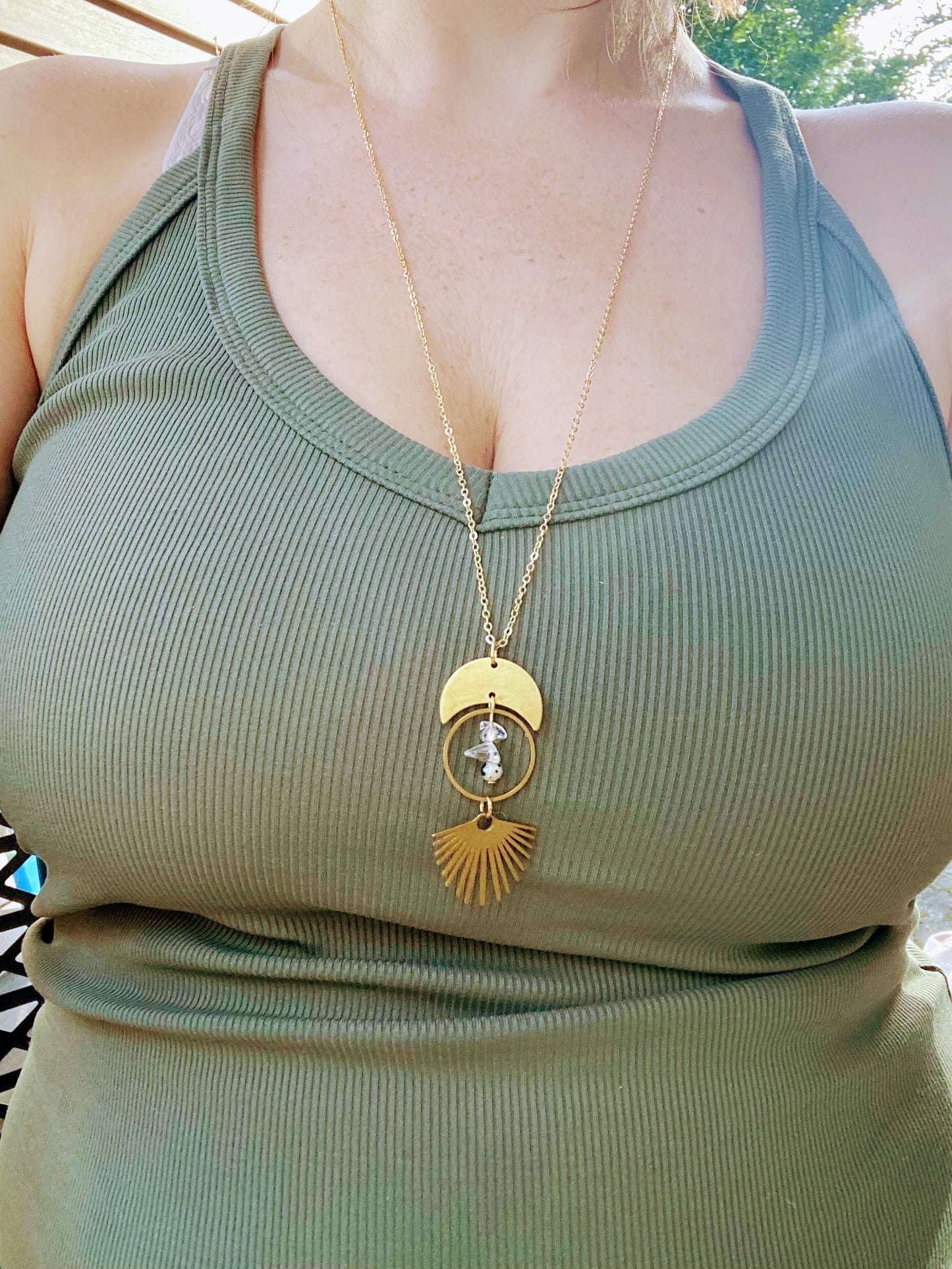 Long Bohemian Dangle Necklace